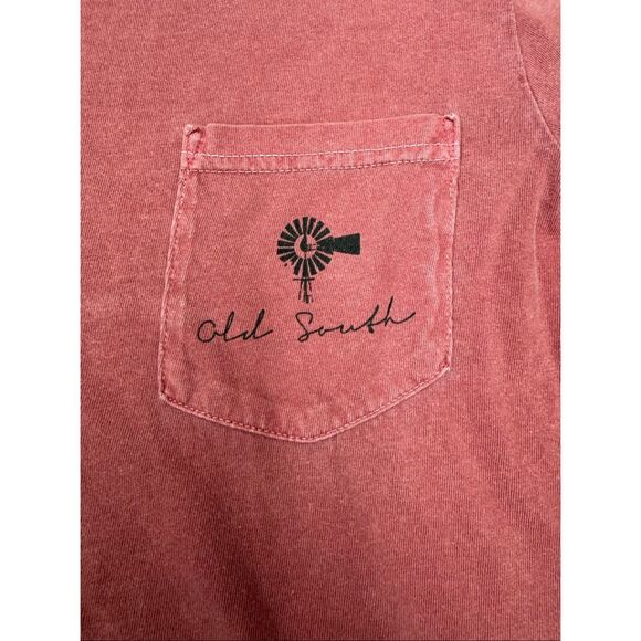 Old South Duck Graphic Red Short Sleeve Pocket Tee Size Small - Picture 2 of 9